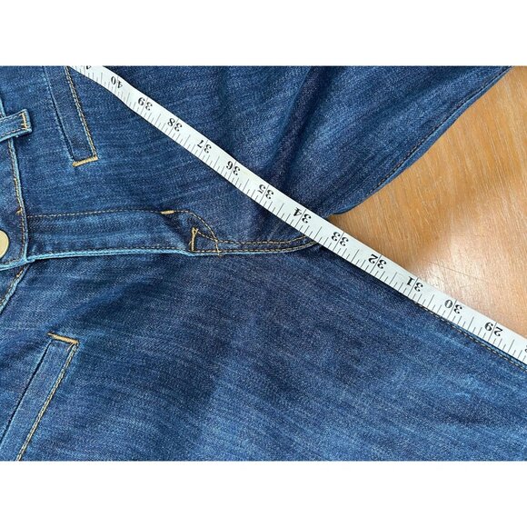 Hudson Jeans Womens Large Blue Wide Leg Trouser Jeans Flap Pockets Denim Flare - Picture 11 of 12